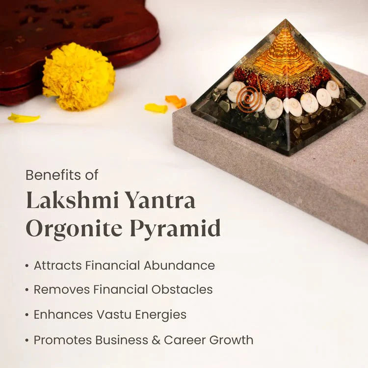 💎Crystal Wealth Gomati Chakra Shree Yantra Pyramid✨