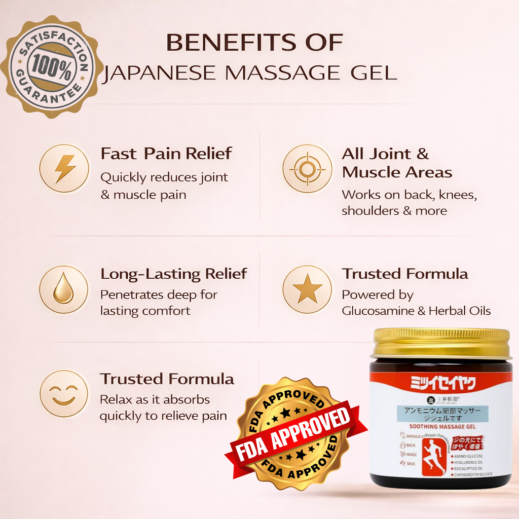 Japanese Herbal Joint & Muscle Relief Gel 🇯🇵🌿💆( Buy 1 Get 1 free )
