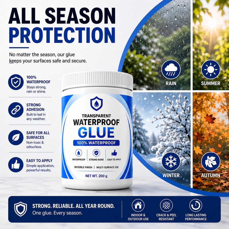 AquaShield Transparent Waterproof Glue + FREE Brush | Buy 1 Get 1 FREE
