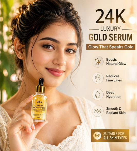✨24K Gold Face Serum improves Dullness Reduces fine lines (Buy 1 Get 1 free)