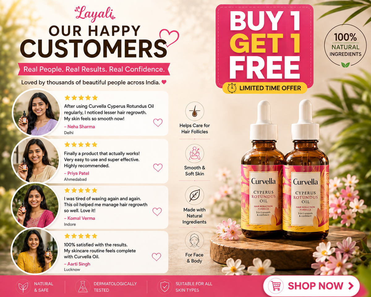 🌸 Curvella Cyperus Rotundus Oil (Buy 1 Get 1 Free)