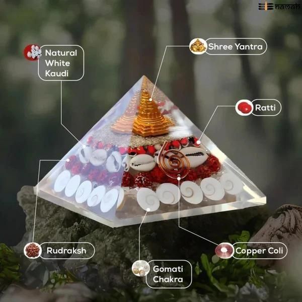 💎Crystal Wealth Gomati Chakra Shree Yantra Pyramid✨