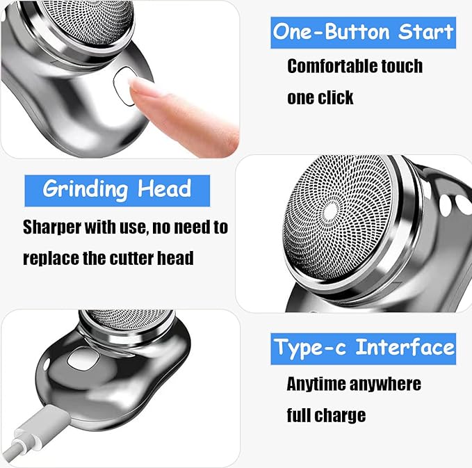 ✨ Mini-Shave Pro™ Portable Electric Shavers for Men 💜