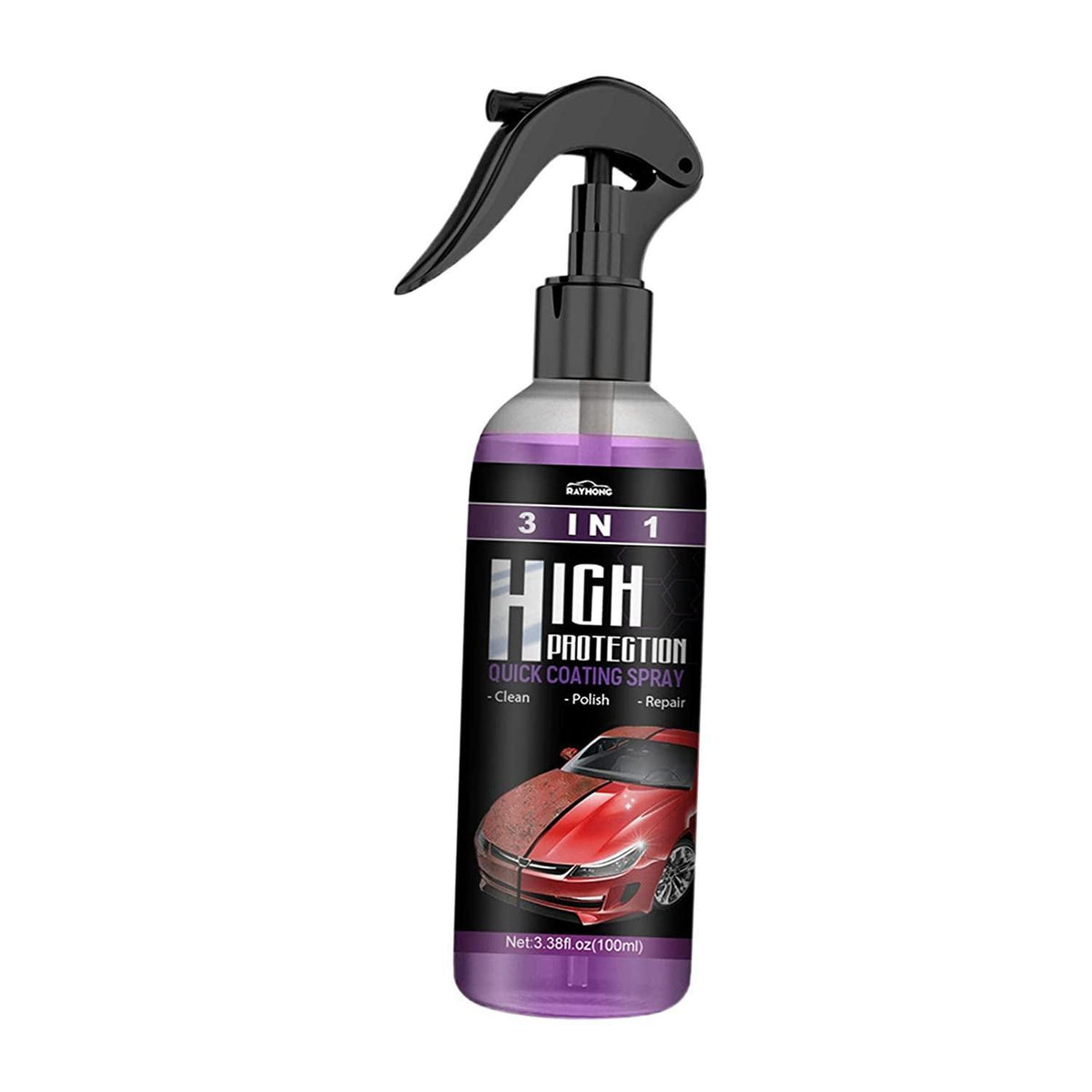 🚗 NanoShield Pro™ Hydrophobic Polish Nano Coating Agent Car Scratch Repair & Quick Shine Spray for Cars, Motorcycles & Boats | Water Repellent Protective Polish Coating (Pack of 2) 💦✨