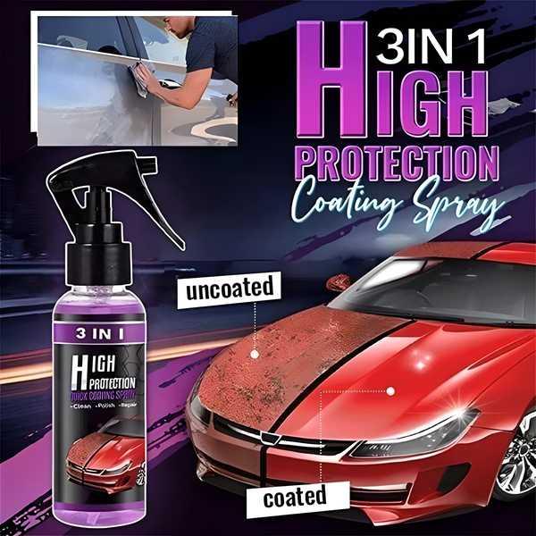 🚗 NanoShield Pro™ Hydrophobic Polish Nano Coating Agent Car Scratch Repair & Quick Shine Spray for Cars, Motorcycles & Boats | Water Repellent Protective Polish Coating (Pack of 2) 💦✨