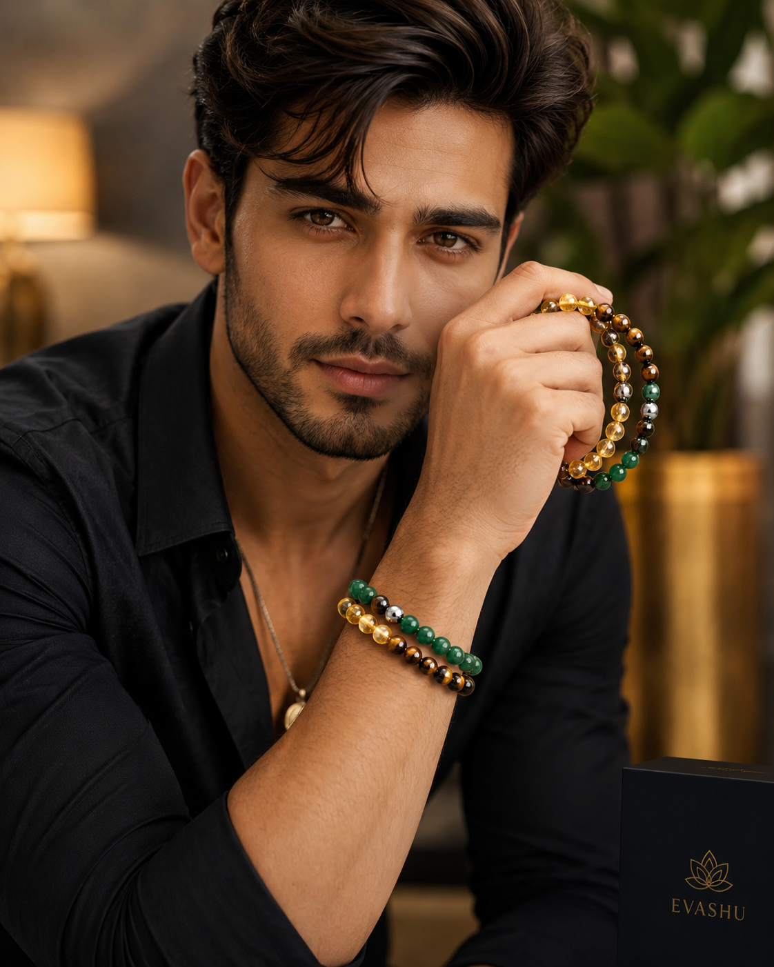 ✨ Luxe Aura Customised Energy Bracelet™ | Love, Success & Style Bracelet Set (Pack of 2) ✨