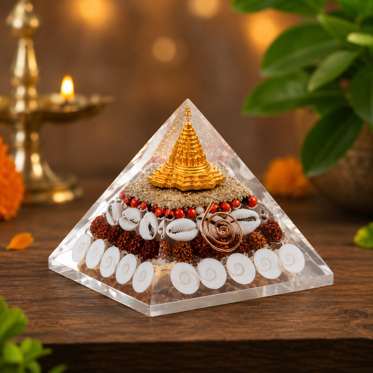 💎Crystal Wealth Gomati Chakra Shree Yantra Pyramid✨
