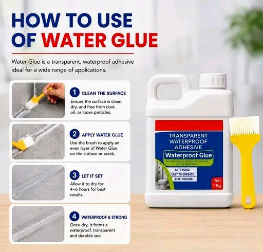 💧🏠 Transparent Waterproof Adhesive Glue | Instant Leak Repair Sealant 🛠️✨
