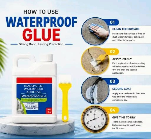 💧🏠 Transparent Waterproof Adhesive Glue | Instant Leak Repair Sealant 🛠️✨