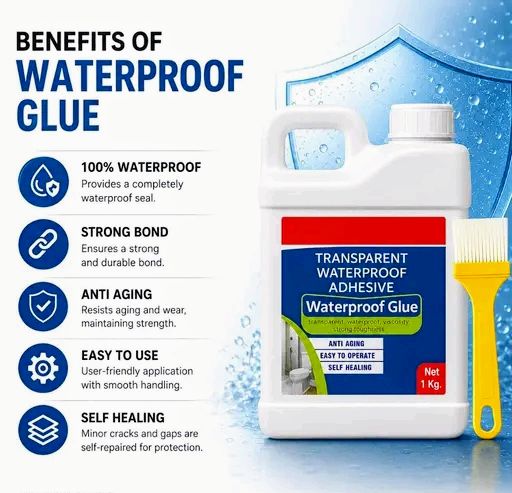💧🏠 Transparent Waterproof Adhesive Glue | Instant Leak Repair Sealant 🛠️✨